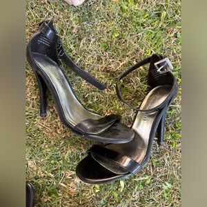 Madden Girl Black Strap Heels